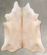 Beige XX-Large Brazilian Cowhide Rug 8'2"H x 6'11"W #B29686 by Hudson Hides