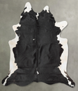 Black and White XX-Large Brazilian Cowhide Rug 7'10"H x 7'2"W #B29688 by Hudson Hides