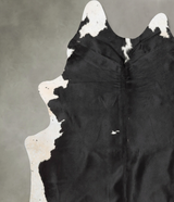 Black and White XX-Large Brazilian Cowhide Rug 7'10"H x 7'2"W #B29688 by Hudson Hides