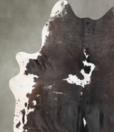 Chocolate and White X-Large Brazilian Cowhide Rug 7'6"H x 6'7"W #B29690 by Hudson Hides