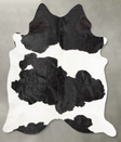Black and White X-Large Brazilian Cowhide Rug 7'8"H x 6'2"W #B29691 by Hudson Hides