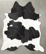 Black and White X-Large Brazilian Cowhide Rug 7'8"H x 6'2"W #B29691 by Hudson Hides