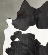 Black and White X-Large Brazilian Cowhide Rug 7'8"H x 6'2"W #B29691 by Hudson Hides
