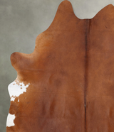 Solid Brown XX-Large Brazilian Cowhide Rug 8'4"H x 6'9"W #B29697 by Hudson Hides