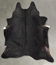 Solid Black XX-Large Brazilian Cowhide Rug 9'6"H x 7'8"W #B29701 by Hudson Hides