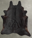 Solid Black XX-Large Brazilian Cowhide Rug 8'6"H x 6'11"W #B29702 by Hudson Hides