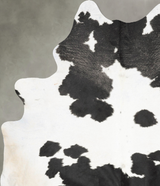 Black and White X-Large Brazilian Cowhide Rug 7'11"H x 6'3"W #B29703 by Hudson Hides