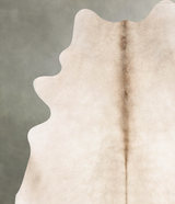 Champagne X-Large Brazilian Cowhide Rug 7'9"H x 6'0"W #B29710 by Hudson Hides