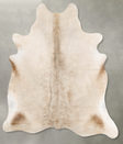 Champagne X-Large Brazilian Cowhide Rug 7'1"H x 6'2"W #B29719 by Hudson Hides