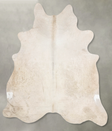 Champagne X-Large Brazilian Cowhide Rug 7'6"H x 6'4"W #B29723 by Hudson Hides