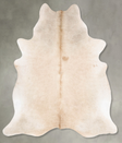 Champagne X-Large Brazilian Cowhide Rug 7'2"H x 6'5"W #B29724 by Hudson Hides