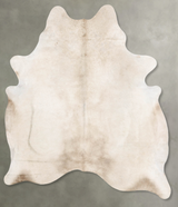Champagne X-Large Brazilian Cowhide Rug 7'11"H x 6'2"W #B29727 by Hudson Hides