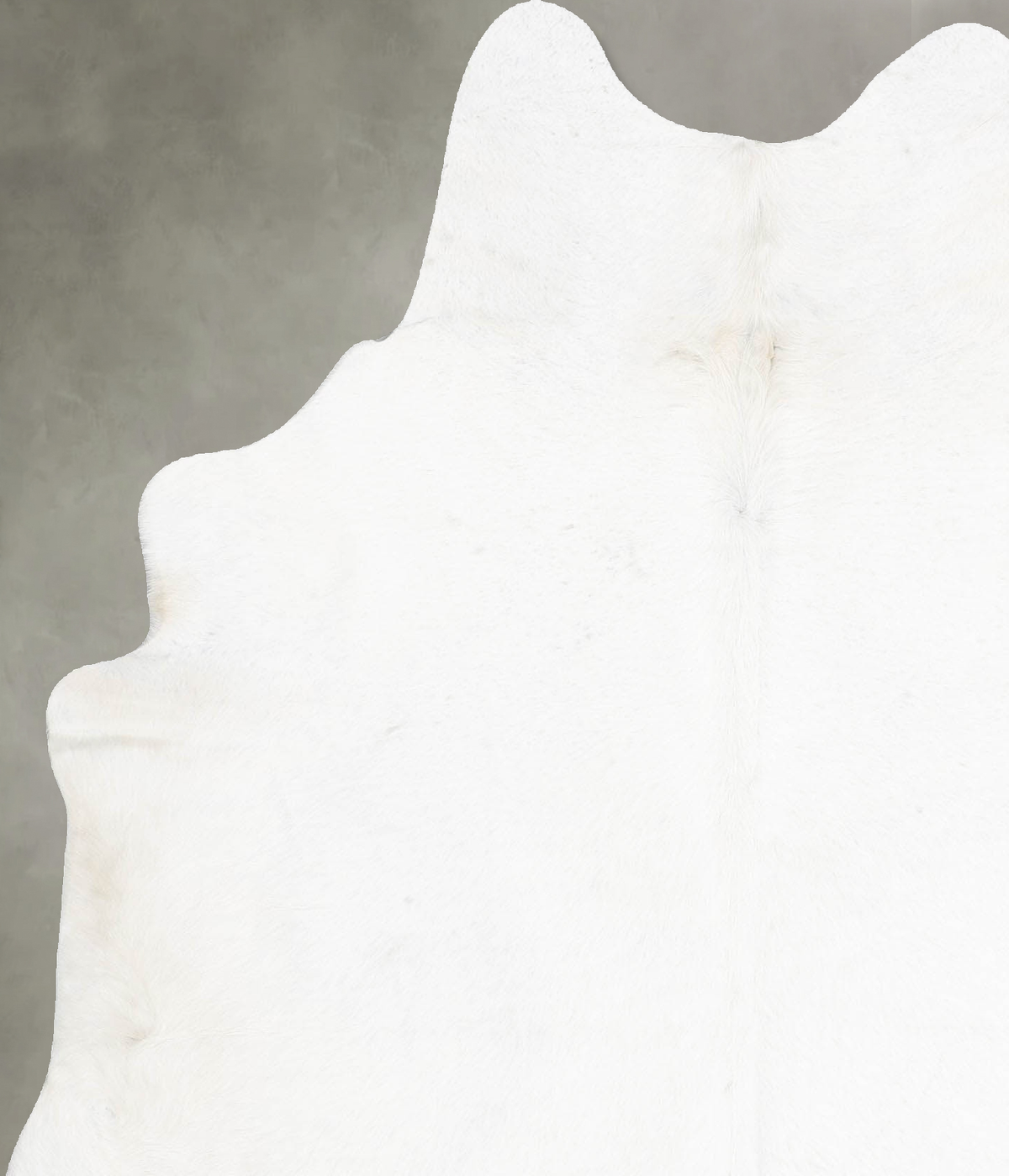 Solid White Large Brazilian Cowhide Rug 7'0"H x 5'7"W #B29732 by Hudson Hides