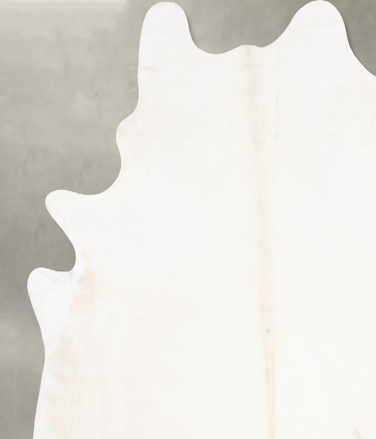 Solid White XX-Large Brazilian Cowhide Rug 7'7"H x 6'8"W #B29736 by Hudson Hides