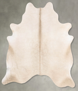 Champagne X-Large Brazilian Cowhide Rug 7'2"H x 6'2"W #B29742 by Hudson Hides