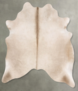 Champagne Large Brazilian Cowhide Rug 6'3"H x 5'8"W #B29744 by Hudson Hides