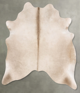 Champagne Large Brazilian Cowhide Rug 6'3"H x 5'8"W #B29744 by Hudson Hides