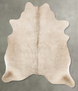 Champagne Large Brazilian Cowhide Rug 6'6"H x 6'1"W #B29745 by Hudson Hides