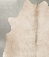Champagne Large Brazilian Cowhide Rug 6'6"H x 6'1"W #B29745 by Hudson Hides