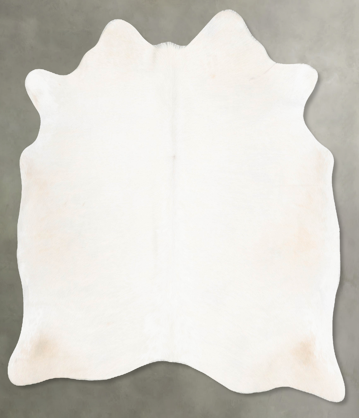 Solid White Cowhide Rug #B29749