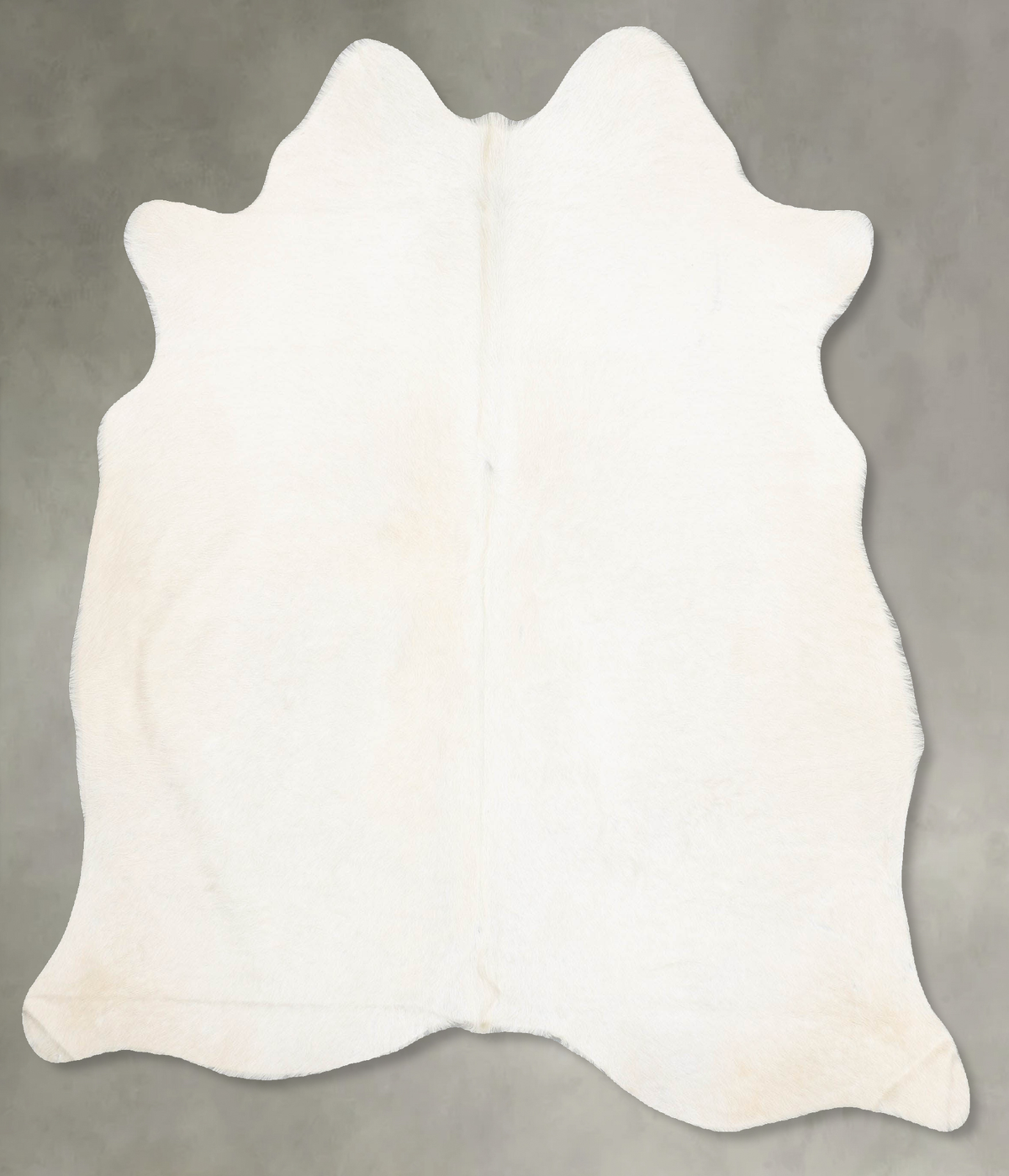 Solid White Cowhide Rug #B29750