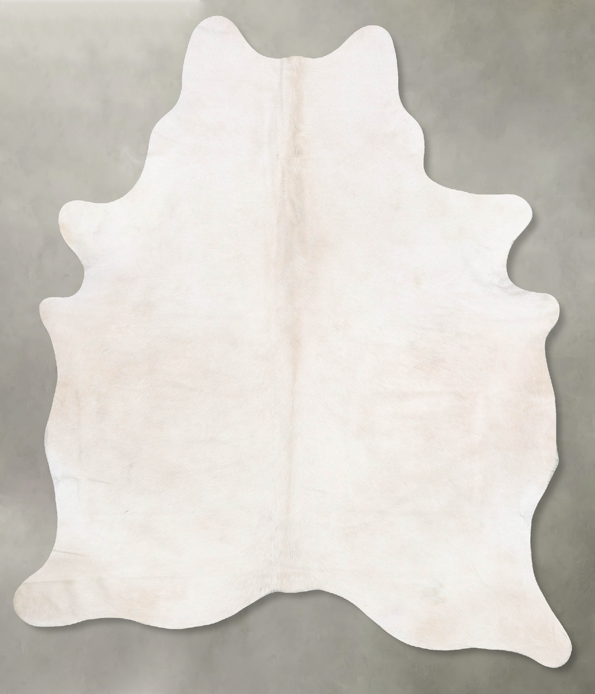 Solid White Cowhide Rug #B29752