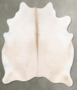 Champagne Large Brazilian Cowhide Rug 6'9"H x 5'9"W #B29753 by Hudson Hides