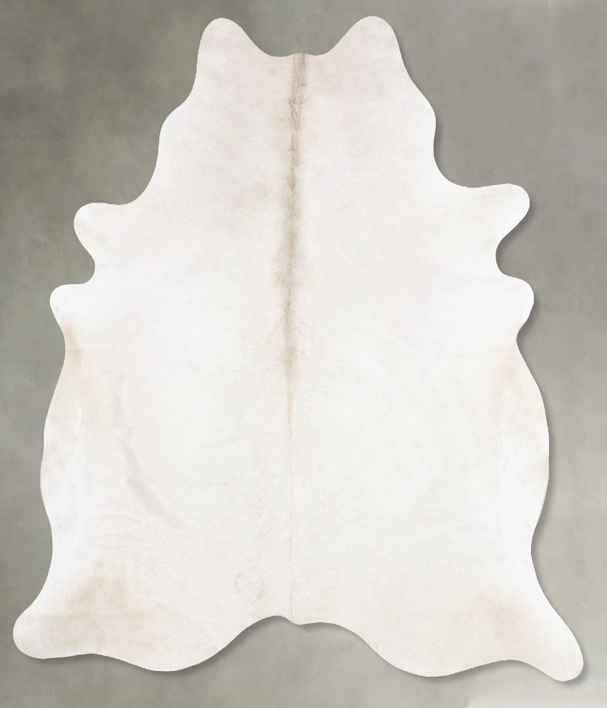 Solid White Cowhide Rug #B29754