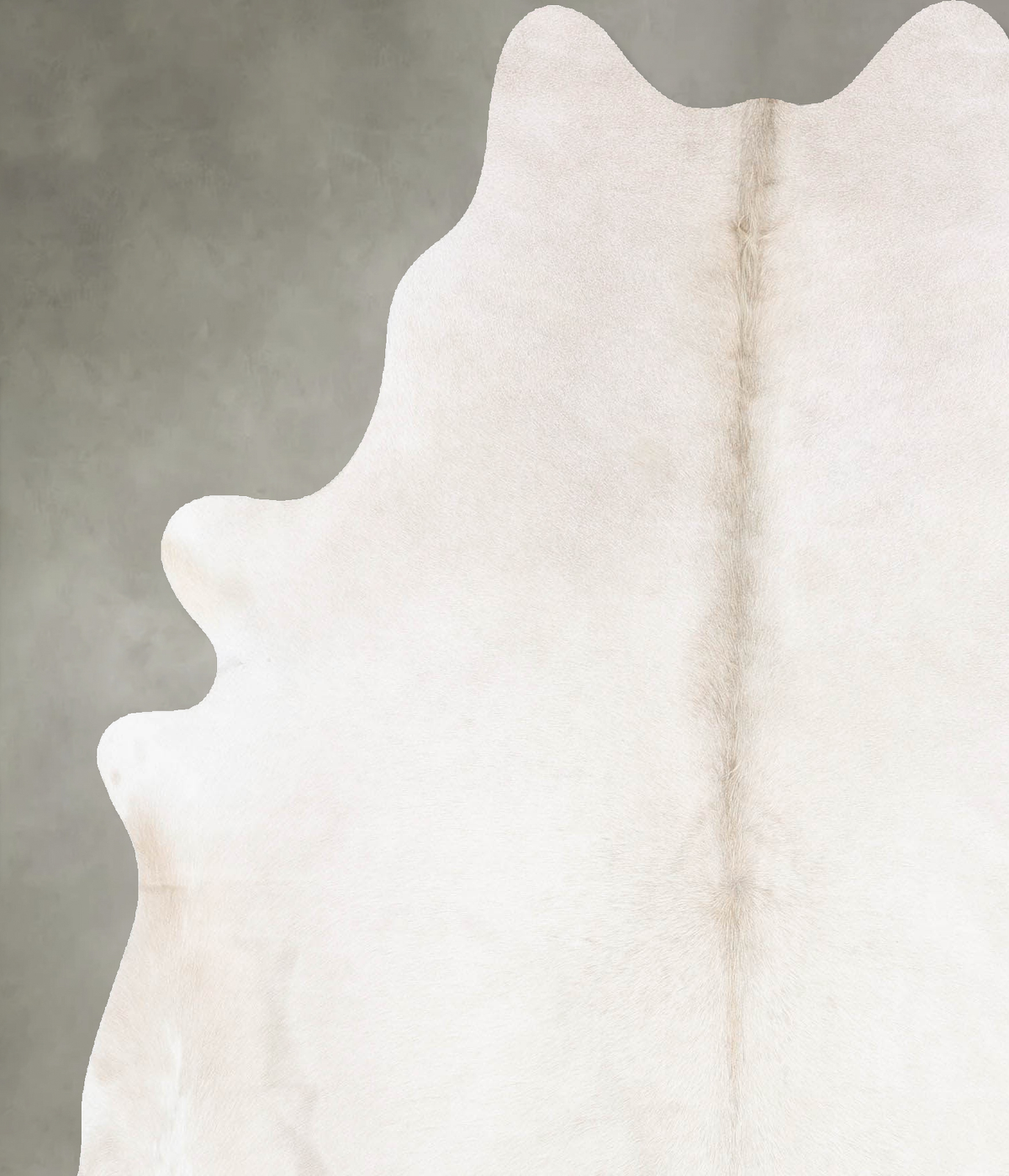 Solid White X-Large Brazilian Cowhide Rug 6'11"H x 5'10"W #B29754 by Hudson Hides
