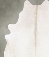 Solid White X-Large Brazilian Cowhide Rug 6'11"H x 5'10"W #B29754 by Hudson Hides