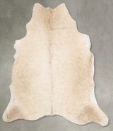 Champagne Large Brazilian Cowhide Rug 6'3"H x 6'3"W #B29755 by Hudson Hides