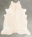 Champagne X-Large Brazilian Cowhide Rug 7'0"H x 6'9"W #B29760 by Hudson Hides
