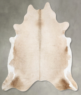 Champagne X-Large Brazilian Cowhide Rug 7'2"H x 6'8"W #B29765 by Hudson Hides