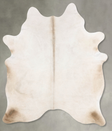 Champagne Large Brazilian Cowhide Rug 7'0"H x 5'6"W #B29766 by Hudson Hides