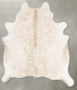 Champagne X-Large Brazilian Cowhide Rug 7'1"H x 6'2"W #B29768 by Hudson Hides