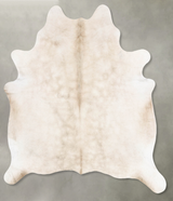 Champagne X-Large Brazilian Cowhide Rug 7'1"H x 6'2"W #B29768 by Hudson Hides