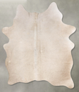 Champagne Large Brazilian Cowhide Rug 6'6"H x 5'0"W #B29771 by Hudson Hides