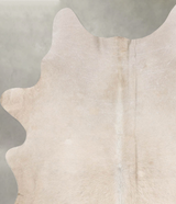Champagne Large Brazilian Cowhide Rug 6'6"H x 5'0"W #B29771 by Hudson Hides