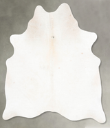 Ivory with Beige Large Brazilian Cowhide Rug 6'8"H x 5'7"W #B29782 by Hudson Hides
