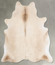 Champagne X-Large Brazilian Cowhide Rug 6'11"H x 6'2"W #B29789 by Hudson Hides