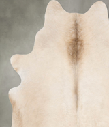 Champagne X-Large Brazilian Cowhide Rug 6'11"H x 6'2"W #B29789 by Hudson Hides