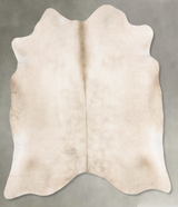 Champagne Large Brazilian Cowhide Rug 6'1"H x 5'11"W #B29791 by Hudson Hides
