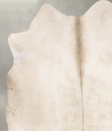 Champagne Large Brazilian Cowhide Rug 6'1"H x 5'11"W #B29791 by Hudson Hides