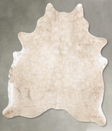 Champagne Large Brazilian Cowhide Rug 7'0"H x 5'9"W #B29797 by Hudson Hides