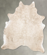 Champagne Large Brazilian Cowhide Rug 7'0"H x 5'9"W #B29797 by Hudson Hides