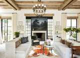 Brown and White X-Large Brazilian Cowhide Rug 7'4"H x 6'4"W #B2979 by Hudson Hides