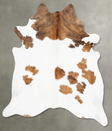 Tricolor XX-Large Brazilian Cowhide Rug 7'6"H x 6'8"W #B29804 by Hudson Hides