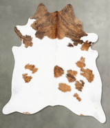 Tricolor XX-Large Brazilian Cowhide Rug 7'6"H x 6'8"W #B29804 by Hudson Hides