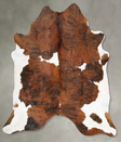 Tricolor XX-Large Brazilian Cowhide Rug 7'6"H x 6'9"W #B29805 by Hudson Hides