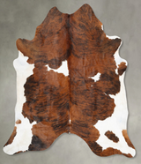 Tricolor XX-Large Brazilian Cowhide Rug 7'6"H x 6'9"W #B29805 by Hudson Hides